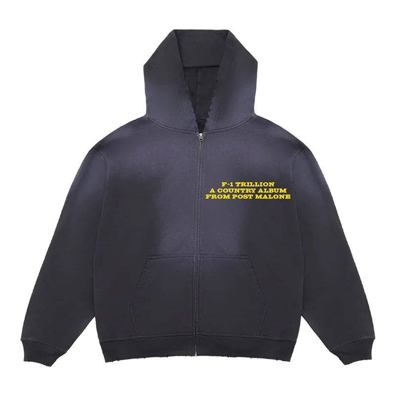 Post Malone Tour Merch - F-1 Trillion Zip Up Hoodie