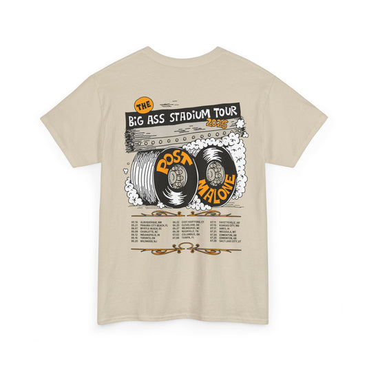 Post Malone Merch - Big Ass Stadium Tour Tire T-Shirt