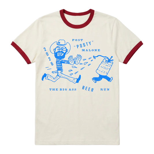 Post Malone Merch - Beer Run Ringer T-Shirt