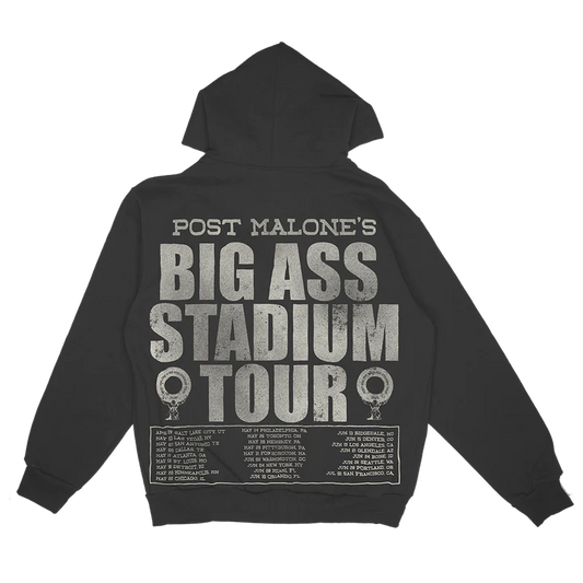 Post Malone Tour Merch - Big Ass Stadium Tour Zip Hoodie