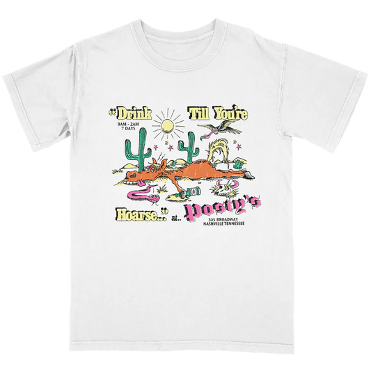 Post Malone Tour Merch - Drink Till You're Hoarse Posty's T-Shirt