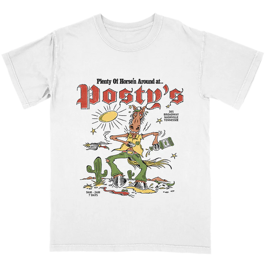 Post Malone Tour Merch - Horse'n Around Posty's T-Shirt