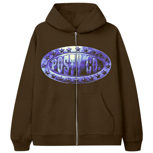 Post Malone Tour Merch - Posty Co Zip Hoodie