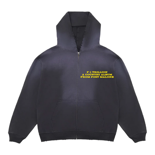 Post Malone Tour Merch - F-1 Trillion Zip Up Hoodie